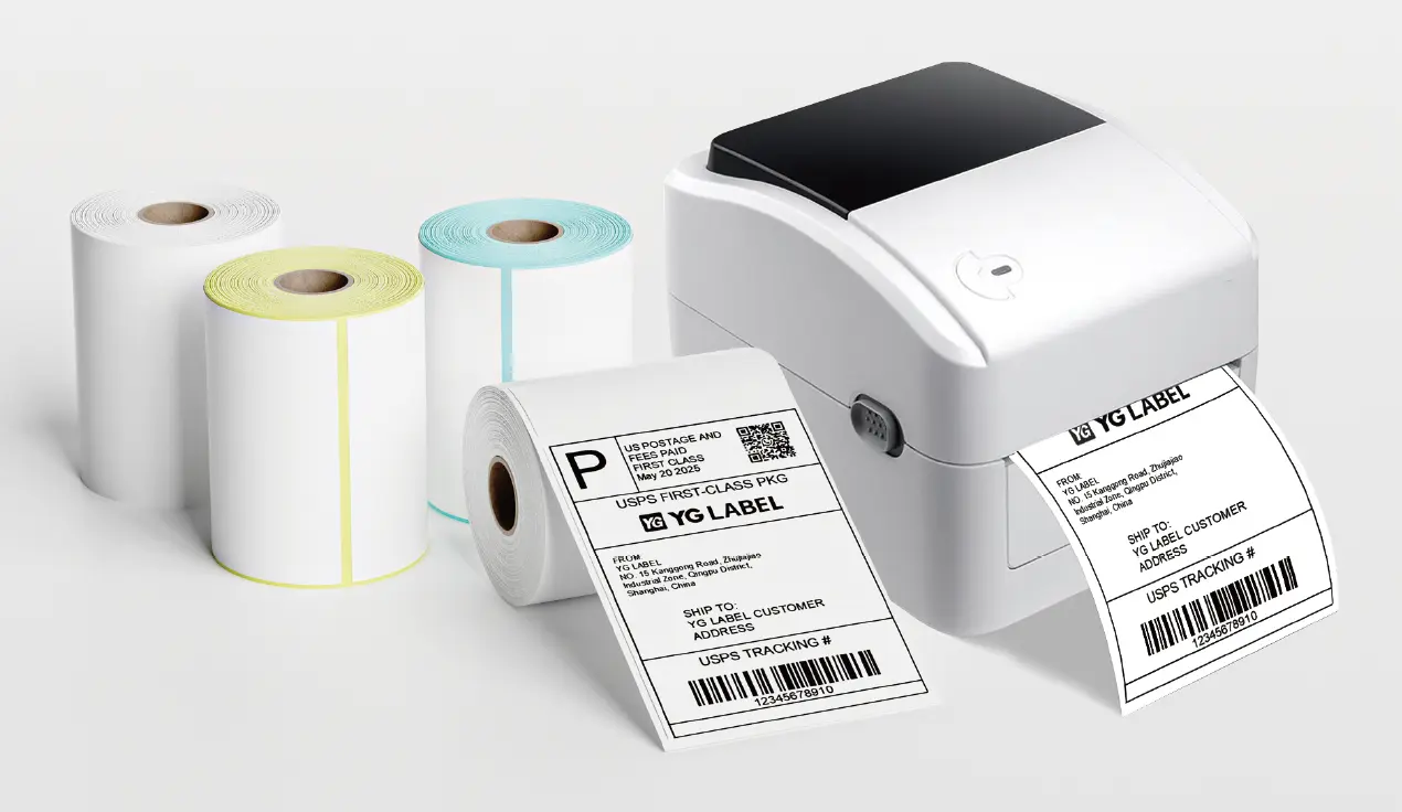 Direct thermal logistics & shipping label roll2.webp